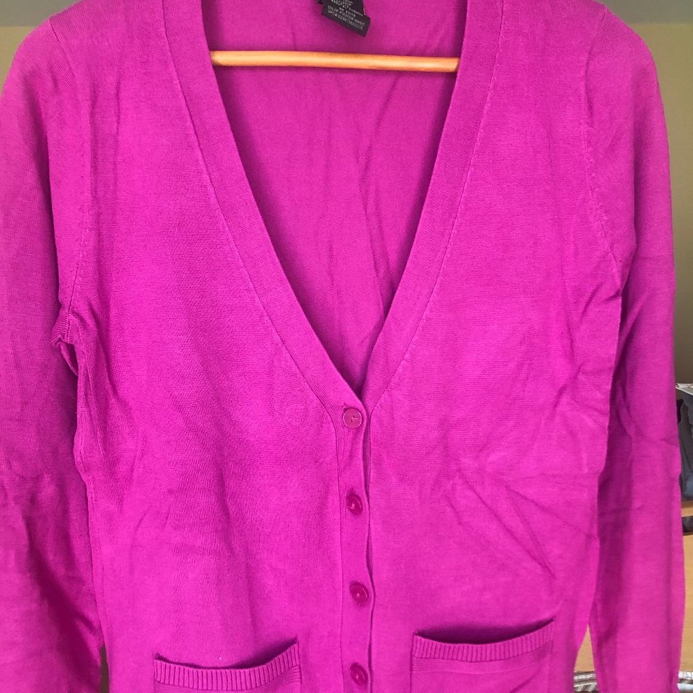 Dark Pink Cardigan